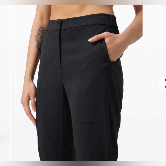 Lululemon Dynamic Days Pant *Cupro Modal Black Size 8 Lightweight Athleisure - Picture 12 of 12